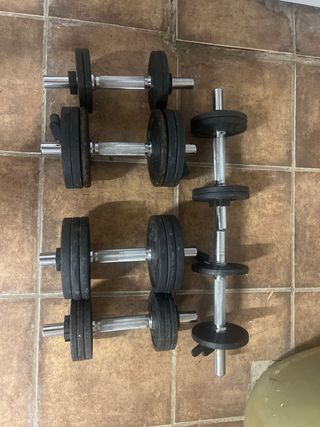 Pack 6 Mancuernas y Discos (48kg)