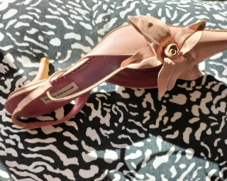 Zapatos Pedro Miralles Beige/Rosa Tacon Flores