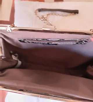 Bolso  serpiente marrón