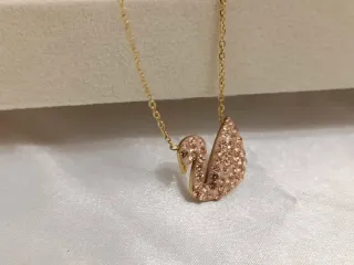 Collar Cisne Bañado Oro 18K Acero Inoxidable