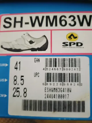 Zapatillas Shimano Ciclismo Negras y Blancas