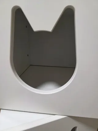 4 Casitas para gatos de madera blanca