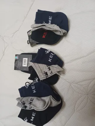 Calcetines Kelme Hombre Talla 42 Azul/Gris