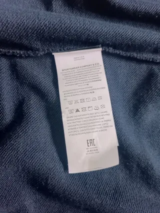 Sudadera Stone Island cremallera azul