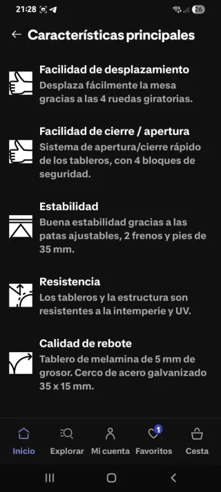 Mesa de Ping Pong PONGORI PPT 530