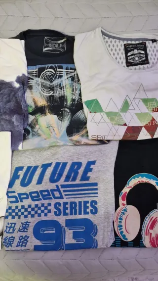 Lote 12 Camisetas Manga Corta Chico