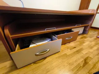 Cama Nido 105 cm Madera y Metal