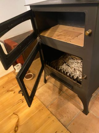 Chimenea leña casi nueva (7 usos)