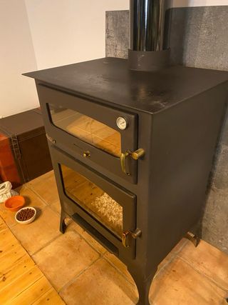 Chimenea leña casi nueva (7 usos)