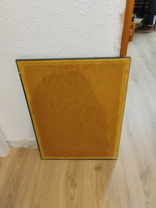 Cuadro infantil niños besándose