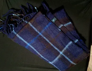 Sciarpa Invernale Tartan Blu Marrone