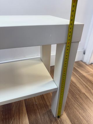 Mueble auxiliar blanco 2 baldas