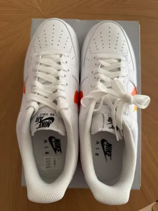 Nike Air Force 1 Naranja/Blanco