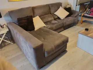 Sofá Chaise Longue gris