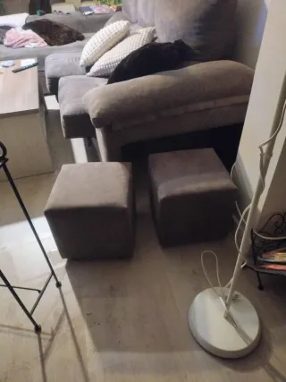 Sofá Chaise Longue gris