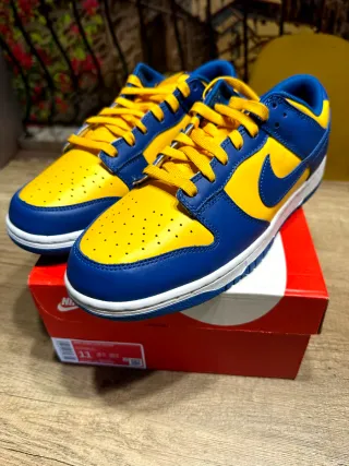Zapatillas Nike Dunk Low Azul/Amarillo Talla 45