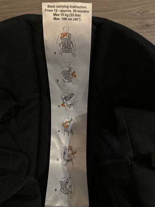 Mochila Portabebés BabyBjörn ONE Negra