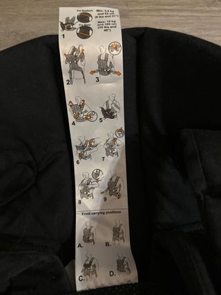 Mochila Portabebés BabyBjörn ONE Negra