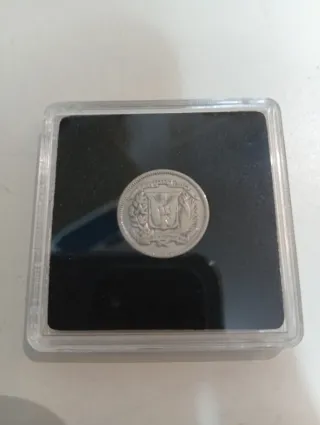 Moneda Plata República Dominicana 1944