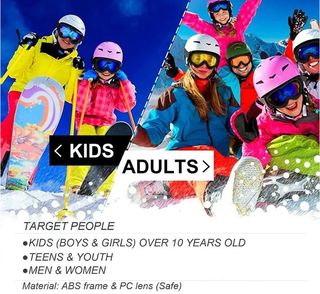 Gafas Multiusos Negra Esquí/Moto/Ciclismo