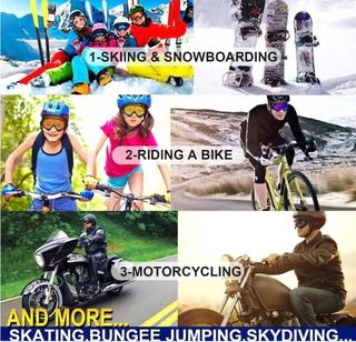 Gafas Multiusos Negra Esquí/Moto/Ciclismo