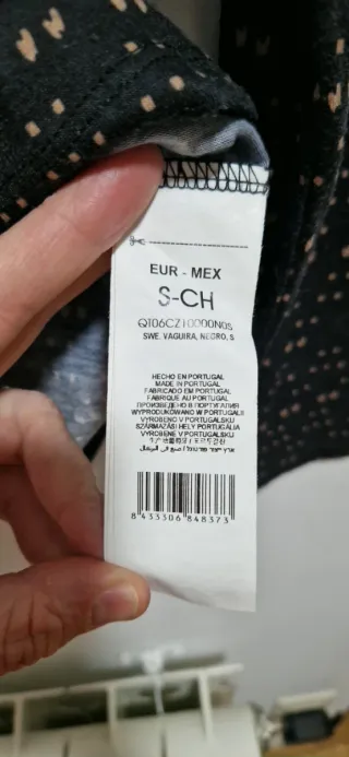 Blusa manga larga estampada