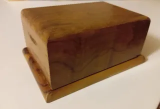 Caja pitillera de madera vintage