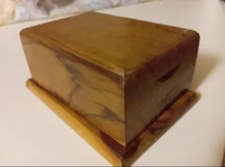 Caja pitillera de madera vintage