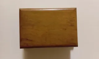 Caja pitillera de madera vintage