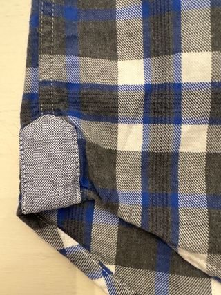 Camisa Scalpers cuadros azul y gris