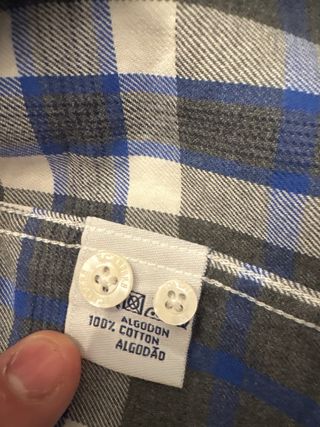 Camisa Scalpers cuadros azul y gris