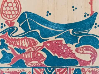 Socarrat grande ( 37x51), enmarcado