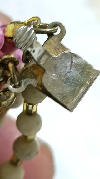 Collar Vintage 5 hebras Cierre Joya Años 50/60