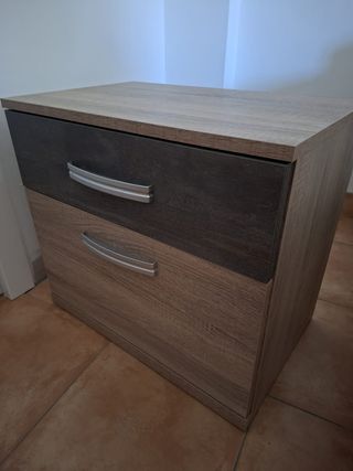 Dormitorio completo matrimonio marrón y cambrián