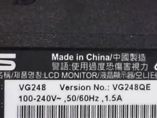 Monitor o pantalla ASUS VG248QE 24 Full HD