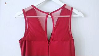 Mono Pantalón Rojo Encaje