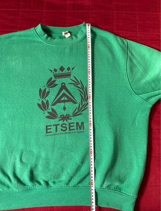 Sudadera Verde ETSM Talla L