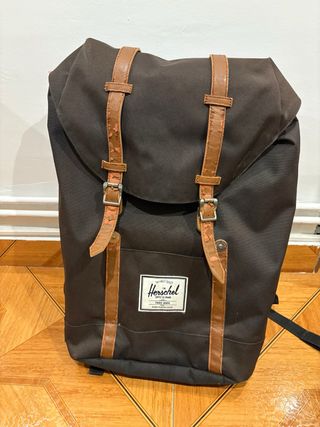 Mochila Herschel Negra y Marrón