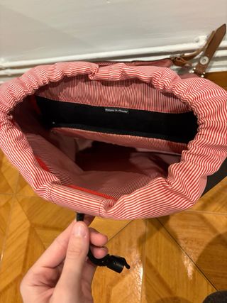 Mochila Herschel Negra y Marrón