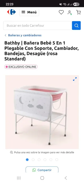 Cambiador bebé estrellitas