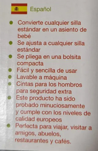 Trona portátil Sack'n Seat (6m-3a)