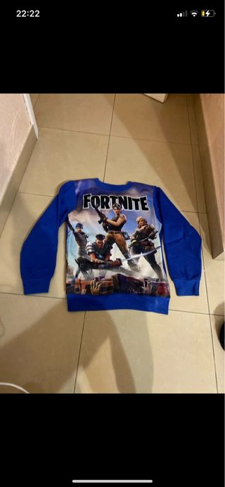 Sudadera Fortnite Niños Azul