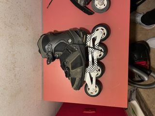 Patines en linea + Mochila gris y negra