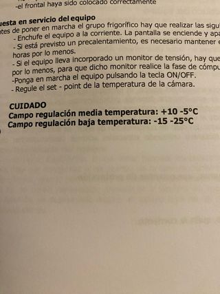 Cámara Frigorífica Restaurante 2,0 x 2,0 x 2,35 m