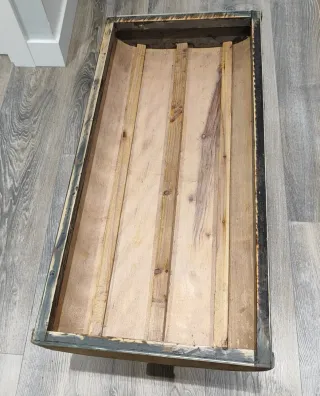 Baúl antiguo mapa del mundo para restaurar