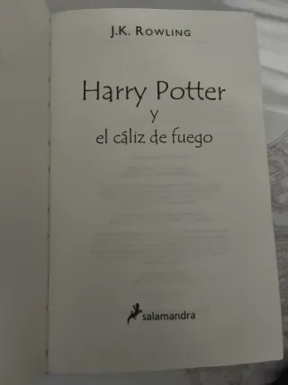 Harry Potter y el cáliz de fuego.