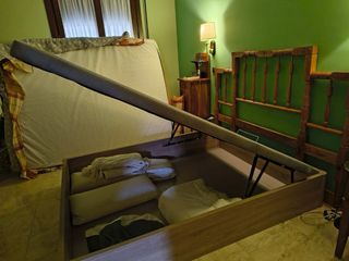 Canapé 150x190 Madera y Tela