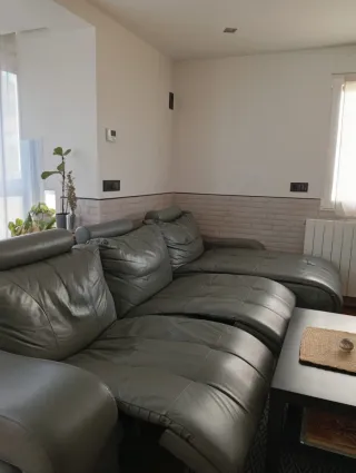 SOFA CHAISE LONGUE ELECTRICO DE CUERO