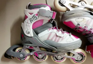 Patines Oxelo Rosa Blanco Talla 35-38