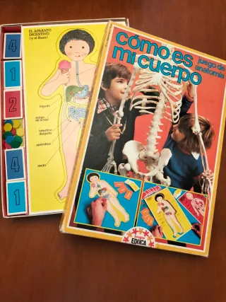 Juego educativo vintage Como es mi cuerpo año 1980